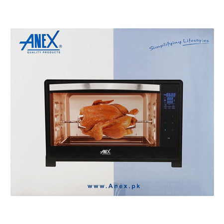Anex Deluxe Oven Toaster, 2200W, 60 Liters, Black, AG-3080 - Image 5