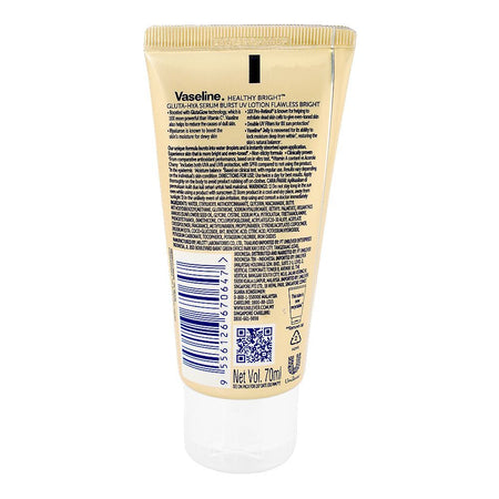 Vaseline Healthy Bright Gluta-Hya Flawless Bright Serum Burst Lotion, Hyaluronic Acid, Pro-Retinol, For Even Skin Tone, 70ml - Image 2