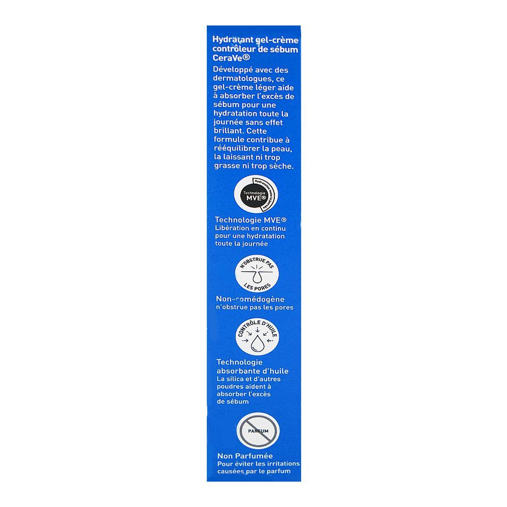 CeraVe Oil Control Moisturising Gel Cream, Paraben Free, Niacinamide, Hyaluronic Acid, 89ml - Image 2