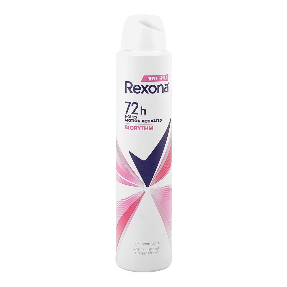 Rexona Motion Activated Biorythm 72H Anti-Perspirant Body Spray, Anti-Perspirant, 200ml - Main Image