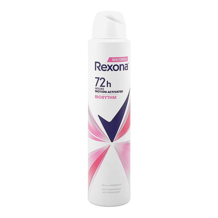 Rexona Motion Activated Biorythm 72H Anti-Perspirant Body Spray, Anti-Perspirant, 200ml - Main Image