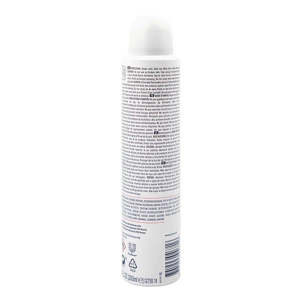 Rexona Motion Sense Advanced Protection 72H Antibacterial Protection Body Spray, Anti-Perspirant, 200ml - Image 2