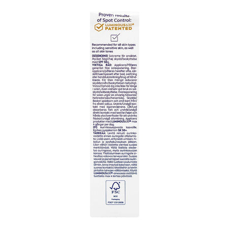 Nivea Sun UV Face Specialist Dark Spot Control Luminous 360 Patented Sunscreens, SPF50+ 40ml - Image 2