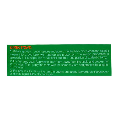 Bremod Hair Color Cream, 100ml, 0/11 Ash - Image 5