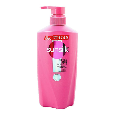 Sunsilk Thick & Long Kera-Protein Complex 3% Shampoo, For Thick & Bouncy Hair, 660ml, Save Rs.155/- - Main Image