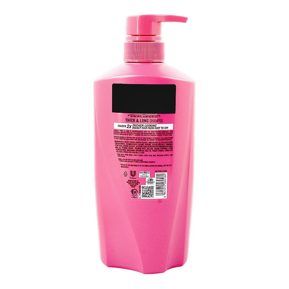 Sunsilk Thick & Long Kera-Protein Complex 3% Shampoo, For Thick & Bouncy Hair, 660ml, Save Rs.155/- - Image 2