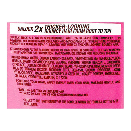 Sunsilk Thick & Long Kera-Protein Complex 3% Shampoo, For Thick & Bouncy Hair, 660ml, Save Rs.155/- - Image 3