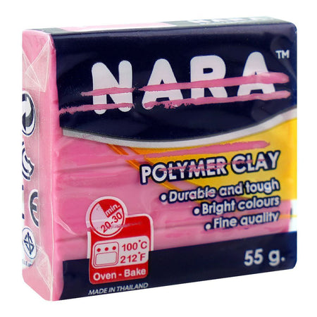 Nara Polymer Clay, Rose Pink, 55g - Image 2