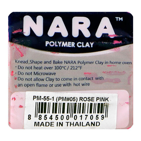 Nara Polymer Clay, Rose Pink, 55g - Image 3