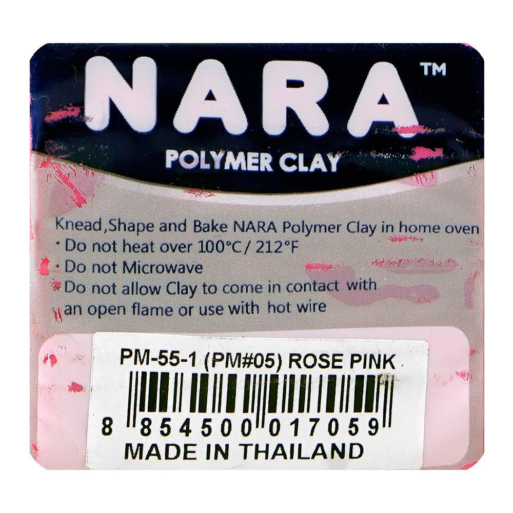 Nara Polymer Clay, Rose Pink, 55g - Image 3
