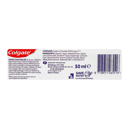Colgate Kids First Smiles Toothpaste, For 0 To 2 Years, Strawberry, 50ml - Image 3
