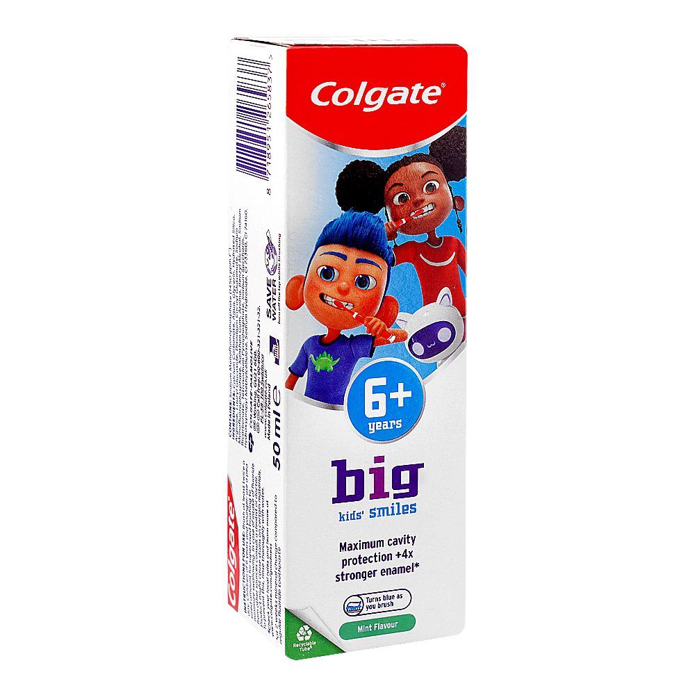 Colgate Kids Big Smiles Toothpaste, For 6+ Years, Mint, 50ml - Main Image