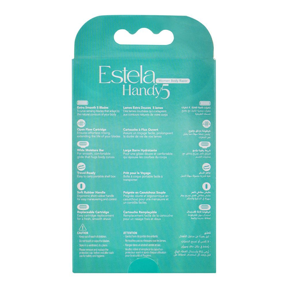Treet Estela Handy 5 Women Body Razor, For Women, 1-Pack - Image 2