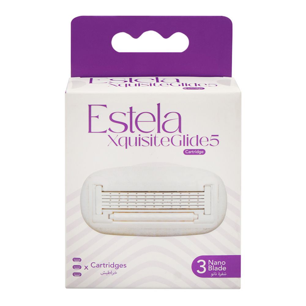 Treet Estela Xquisite Glide 5 Cartridges, Nano Blade, 3-Pack - Main Image