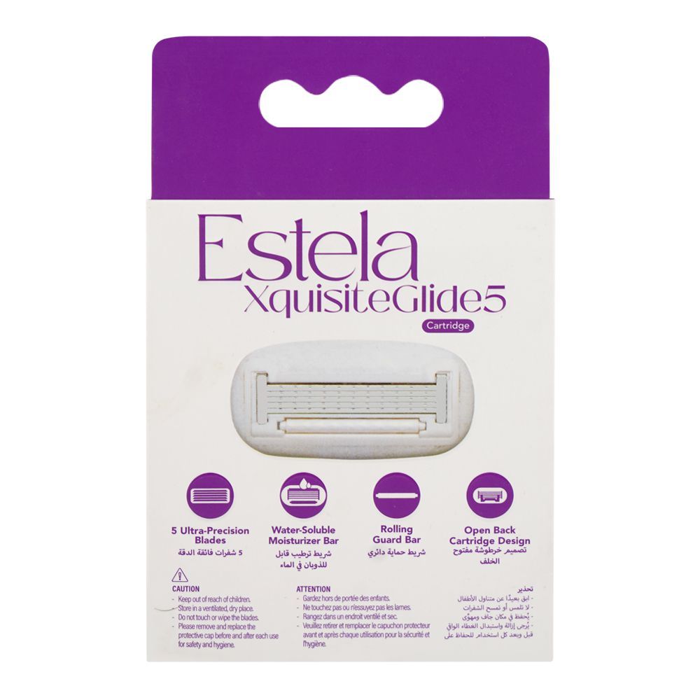Treet Estela Xquisite Glide 5 Cartridges, Nano Blade, 3-Pack - Image 2
