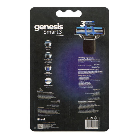 Treet Genesis Smart 3 For Men Hybrid Razor + Cartridge, For Men, 2-Pack - Image 2