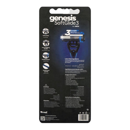 Treet Genesis Soft Glide 3 For Men Razor, For Men, 1-Pack - Image 2