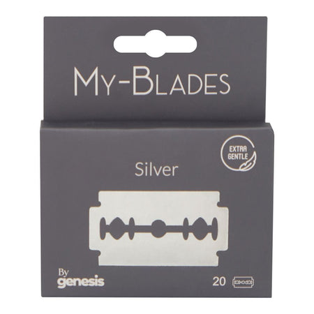 Treet Genesis My-Blades Silver Double-Edge Blades, 20-Pack - Main Image