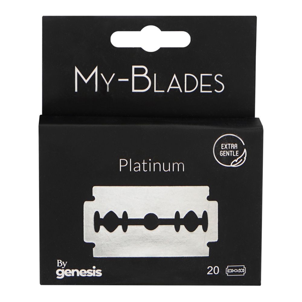 Treet Genesis My-Blades Platinum Double-Edge Blades, 20-Pack - Main Image