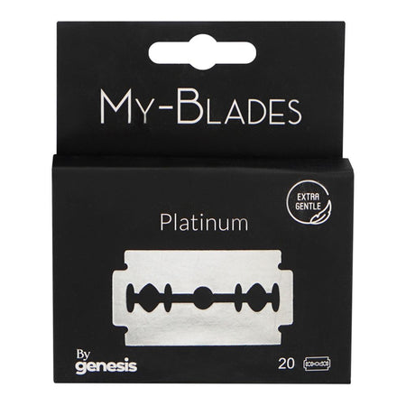 Treet Genesis My-Blades Platinum Double-Edge Blades, 20-Pack - Main Image