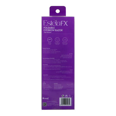 Treet Estela FX Women Foldable Eyebrow Razor, For Women, 2-Pack - Image 2