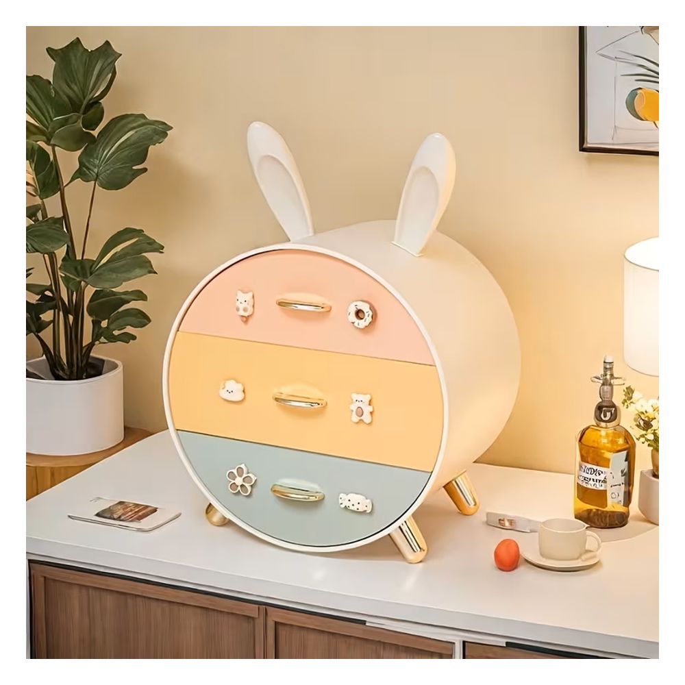 AJF Rabbit Storage Box With 3 Layer Drawers - Main Image