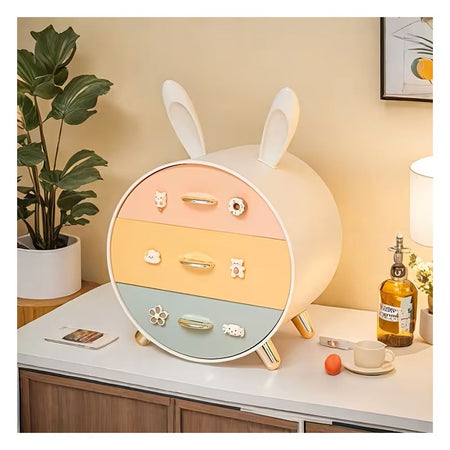 AJF Rabbit Storage Box With 3 Layer Drawers - Main Image