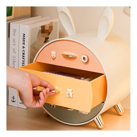 AJF Rabbit Storage Box With 3 Layer Drawers - Image 2