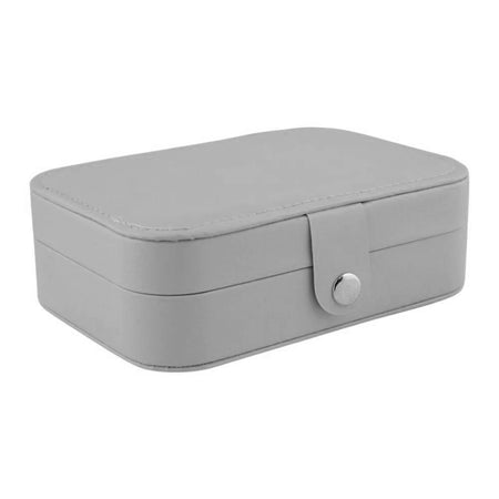 AJF Portable Jewelry Storage Organizer Box, Grey, BA-3 - Image 2