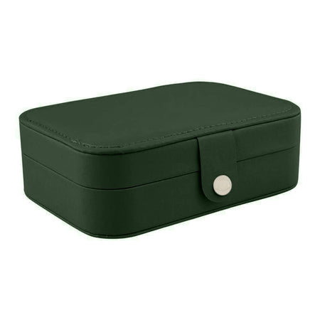 AJF Portable Jewelry Storage Organizer Box, Green, BA-3 - Image 3