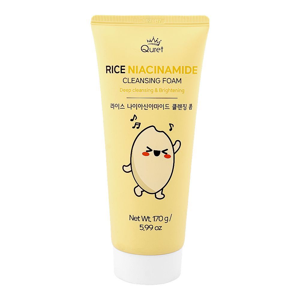 Quret Rice Niacinamide Cleansing Foam, Glycerin, For Skin Brightening, 170g - Main Image