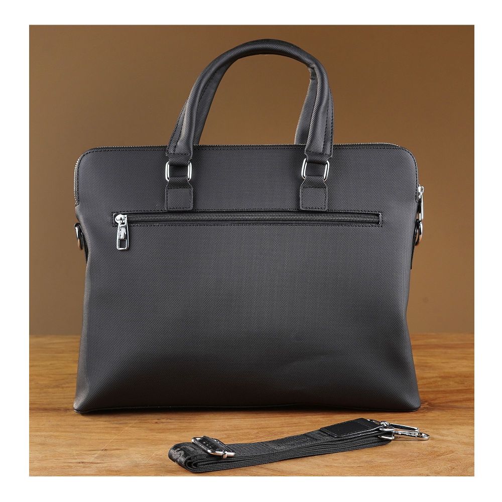 SJ Laptop Office Bag, Black, E6622-5 - Image 4