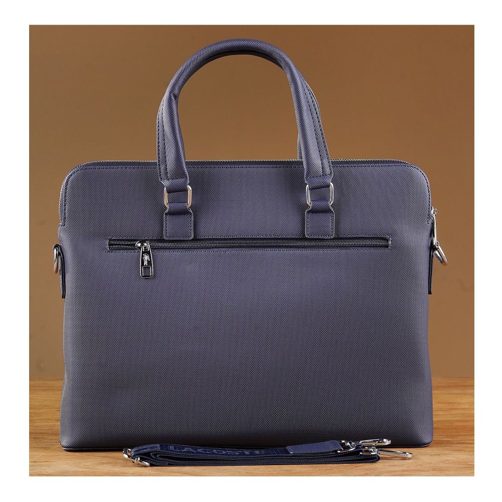 SJ Laptop Office Bag, Blue, E6622-5 - Image 4