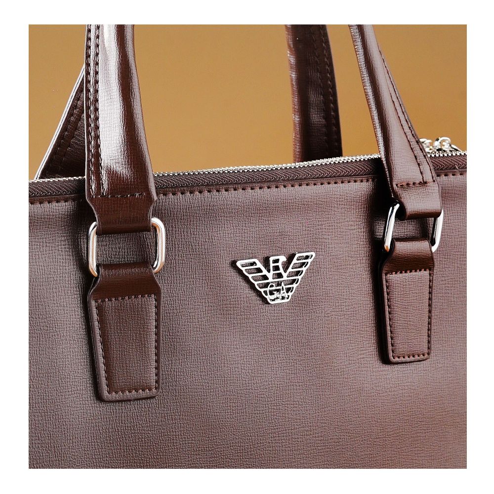 SJ Laptop Office Bag, Khaki, A930011-5 - Image 3