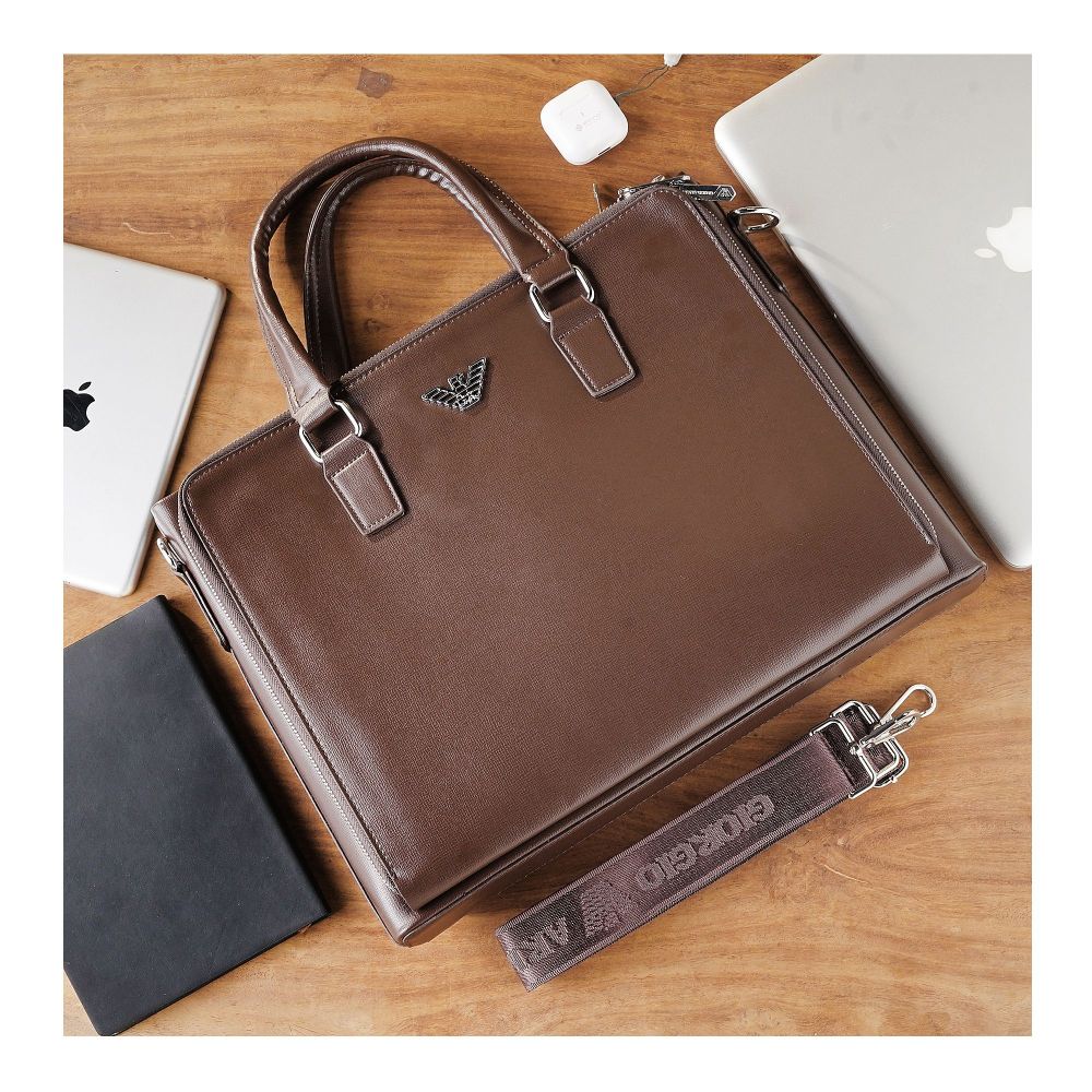 SJ Laptop Office Bag, Khaki, A930011-5 - Image 5