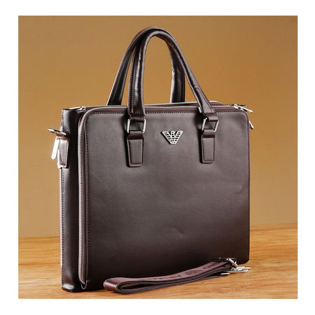 SJ Laptop Office Bag, Brown, A930011-5 - Main Image