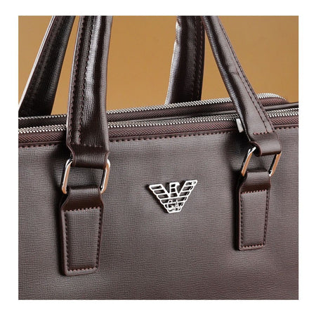 SJ Laptop Office Bag, Brown, A930011-5 - Image 3