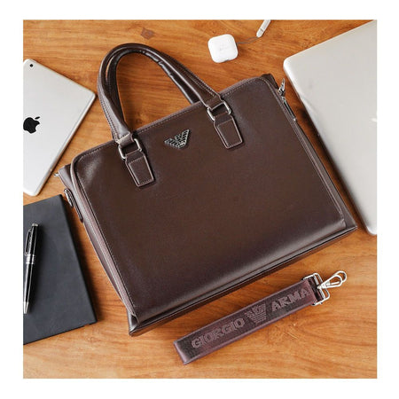 SJ Laptop Office Bag, Brown, A930011-5 - Image 5