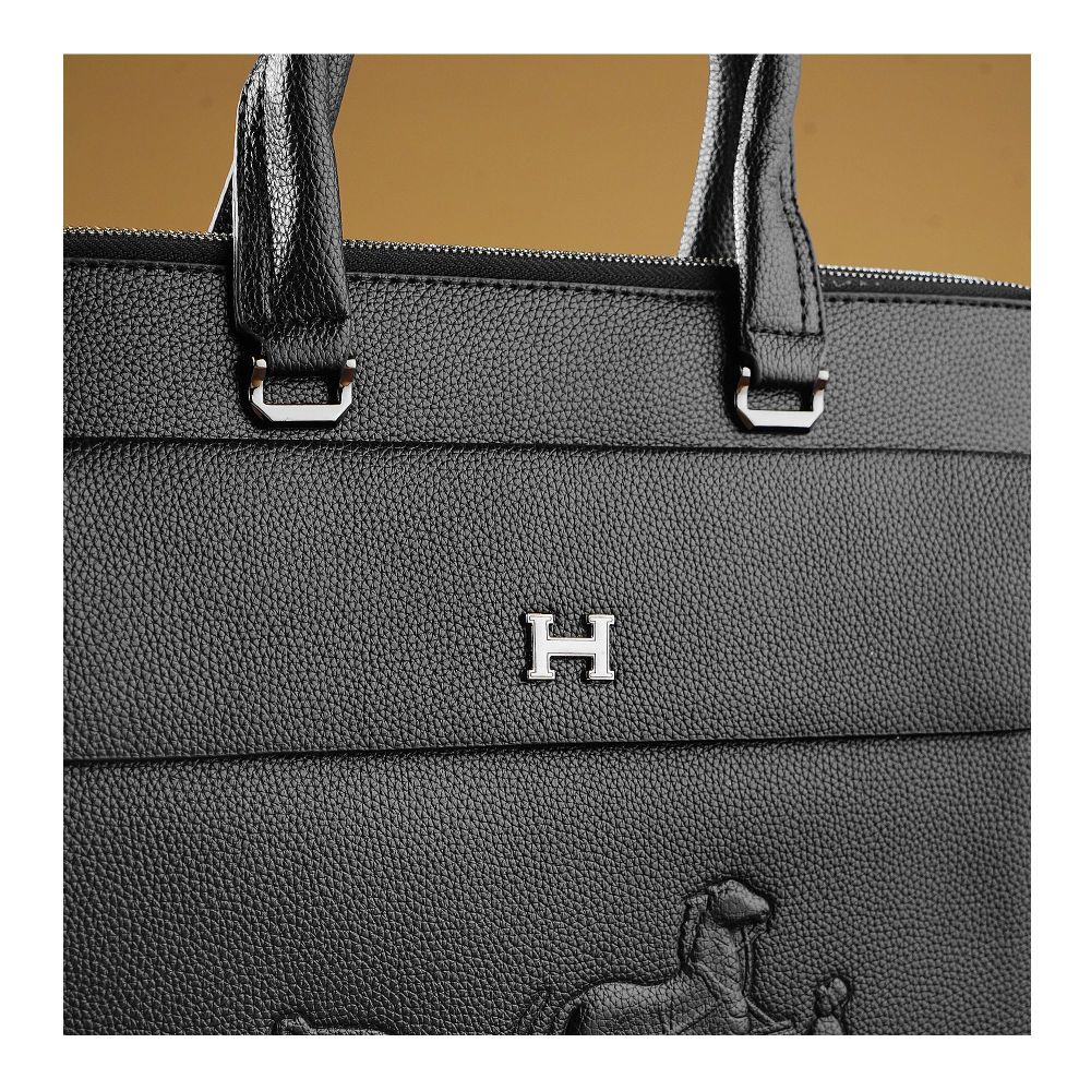 SJ Laptop Office Bag, Black, HM1977-5 - Image 3