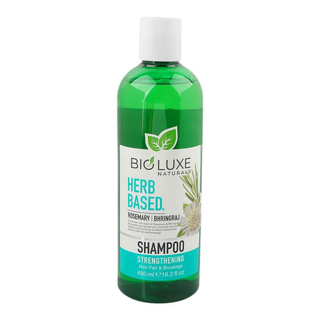 Bio Luxe Naturals Herb Based Rosemary Strengthening Shampoo, Niacinamide, For Hair Fall & Breakage, 480ml - Main Image