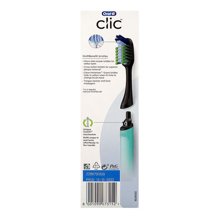 Oral-B Clic Teal Manual Toothbrush - Image 5