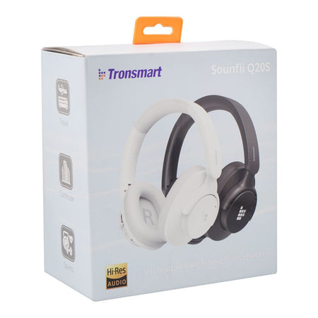 Tronsmart Sounfii Q20S Hybrid Active Noise Cancellation Wireless Headphones, 60 Hours Playtime, White, 1165971 - Image 5