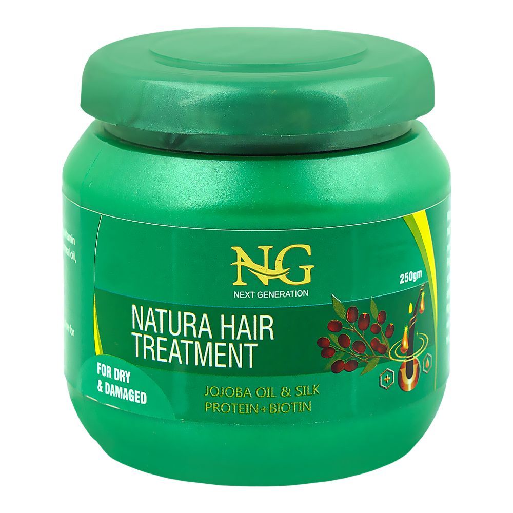 Next Generation Jojoba Oil & Silk Protein + Biotin Natura Hair Treatment, For Dry & Damaged Hair, 250g - Main Image