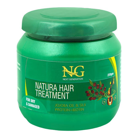 Next Generation Jojoba Oil & Silk Protein + Biotin Natura Hair Treatment, For Dry & Damaged Hair, 250g - Main Image