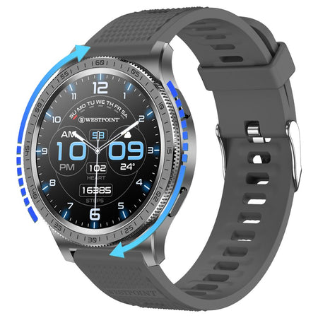 West Point 1.43 Inch AMOLED Display Revolve Smart Watch, IP67 Waterproof, 280mAh Battery BT Calling, WP-5010 - Image 5