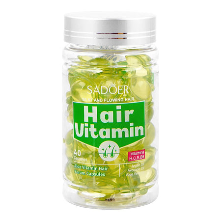 Sadoer Vitamin Hair Serum Capules, Argan, Avocado & Aloe Vera Oil, SD8436, 40-Pack - Main Image