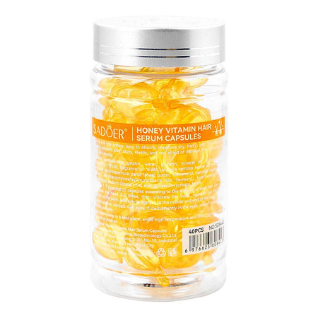 Sadoer Vitamin Honey Hair Serum Capules, Argan & Avocado Oil, SD8443, 40-Pack - Image 2