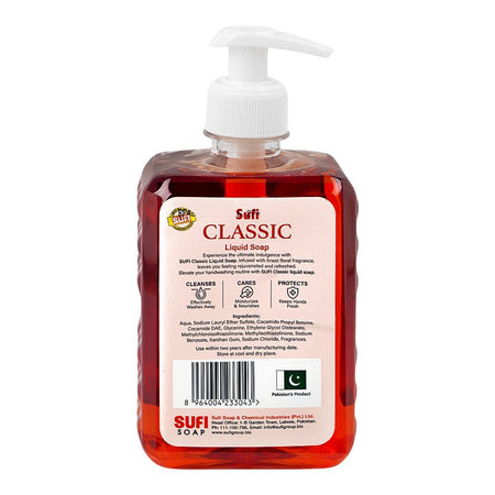 Sufi Classic Liquid Soap Silky Touch, 500ml Pump - Image 2