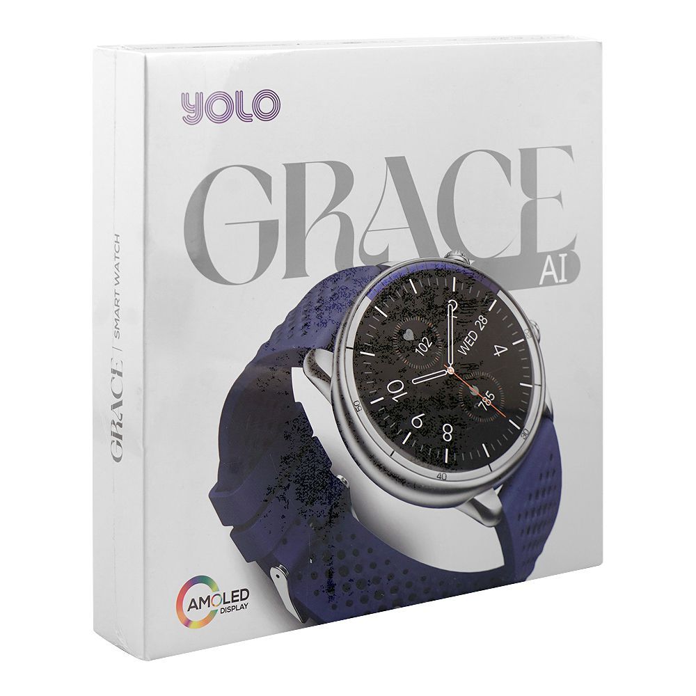 YOLO 1.43 Inch AMOLED Display Grace Smart Watch, IP68 Water Resistant, Silver - Image 2