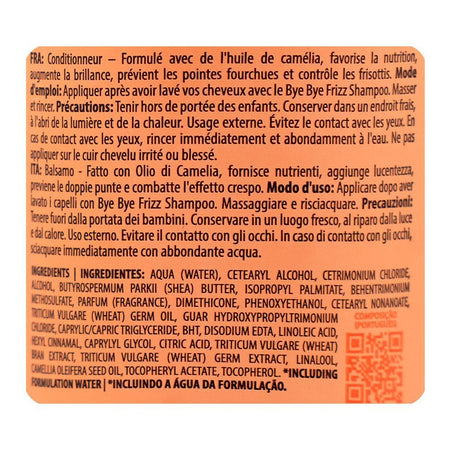 Cadiveu Professional Essentials Bye Bye Frizz Conditioner, Shea Butter, Citric Acid, For Frizzy Hair, 250ml - Image 3